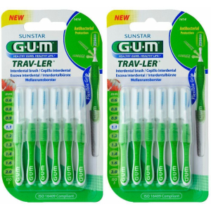 Acquista Online gum® trav-ler® scovolino interdentale 1.1 mm set da 2 2x6 pz spazzolin e Cerca il miglior prezzo