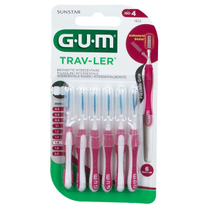 Acquista Online gum travler 1612 scovo 1,4 6 pezzi pz spazzolino da denti e Cerca il miglior prezzo