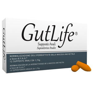 Acquista Online gutlife supposte anali normalizzazione dell'iperreattività della mucosa ano rettale 12 pezzi e Cerca il miglior prezzo