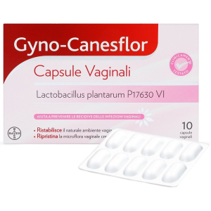 gynocanesflor 10 capsule vaginali bugiardino cod: 932282205 