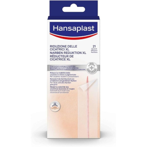 Trova prezzi di hansaplast cerotti riduzione delle cicatrici xl 21 pezzi da 3x14,6 cm cerotti cicatrici grandi e compra online