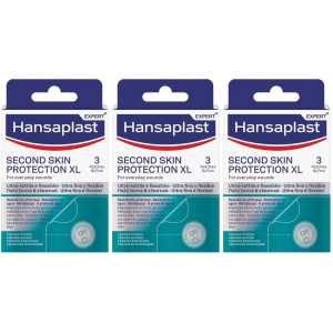 Trova prezzi di hansaplast second skin protection xl 3, grandi cerotti con capsula cur e compra online