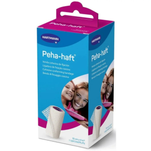 Hartmann peha haft benda coesiva senza lattice 10cm x 4m, 1 pezzo