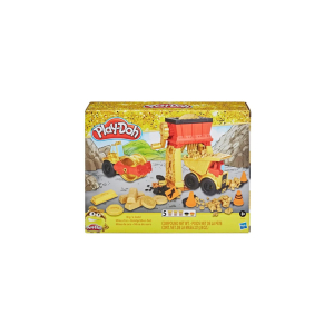 Hasbro play-doh miniera d'oro - gioco di scavo con camion e macinatrice per bambini