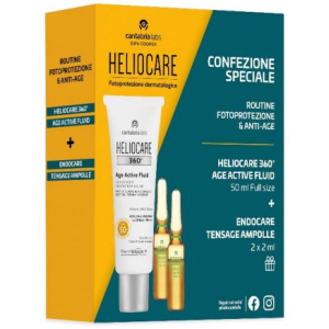 Trova prezzi di heliocare 360 age active 50 ml + endocare tensage ampolle 2 fiale da 2 ml campione gratuito e compra online