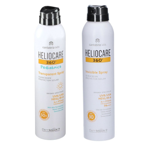 Trova prezzi di heliocare 360 invis spr spf30 + ped transp spray 200+200 e compra online