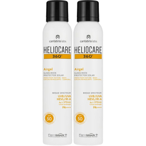 Trova prezzi di heliocare 360° airgel spf 50 set da 2 2x200 ml schiuma e compra online