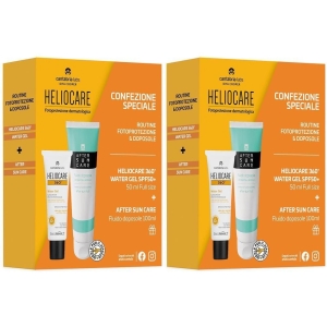Trova prezzi di heliocare 360° water gel spf50+ + after sun care formato viaggio 2x150 e compra online