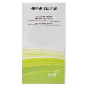 hepar sulfur 6lm pli 20f i bugiardino cod: 881124883 