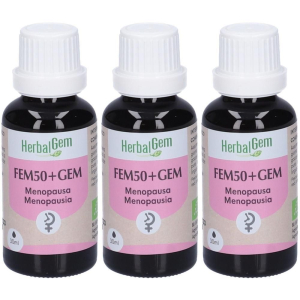 Trova prezzi di herbalgem fem50+gem menopausa concentrato di gemme fresche gocce 3x30 e compra online