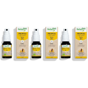 Trova prezzi di herbalgem propoli largo spettro spray bio per la gola 3x15 ml e compra online