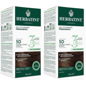 Trova prezzi di herbatint® 3 dosi 5d castano dorato set da 2 2x300 ml tintura e compra online