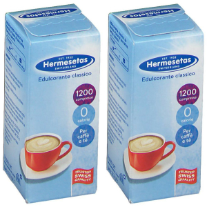 Trova prezzi di hermesetas edulcorante classico set da 2 2x1200 pz compresse e compra online