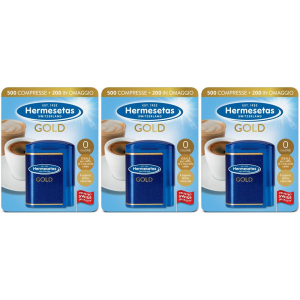 Trova prezzi di hermesetas gold dolcificante con aspartame set da 3 3x1 pz compresse e compra online