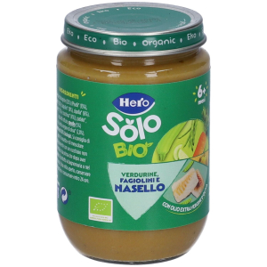 Hero solo bio omogenizzato verdurine fagiolini e nasello 190 g pappa