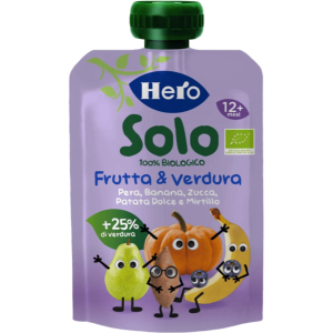 Hero solo omogeneizzato patata dolce zucca banana mirtillo 100 g