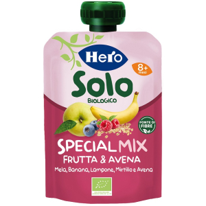 Hero solo pouch banana lampone mirtillo avena 100 g