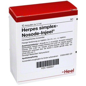herpes simplex inj 10f heel bugiardino cod: 909470825 