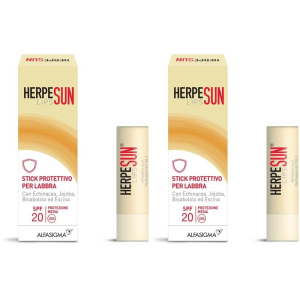 Trova prezzi di herpesun lip stick labbra spf 20 5 ml set da 2 2x5 ml e compra online