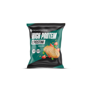 High protein crostini gusto pizza promopharma 12x50g