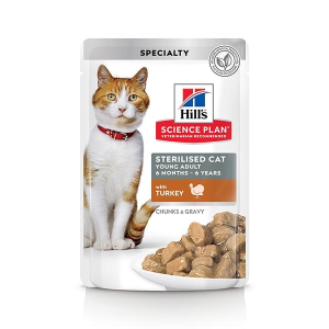 Trova prezzi di hill's gatto science speciality sterilised gravy (in salsa) young adult tacchino 85gr (bustina) e compra online