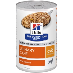 Trova prezzi di Hill's prescription diet c/d multicare urinary care cibo umido con pollo cani adulti barattolo 370g 3148 e compra online