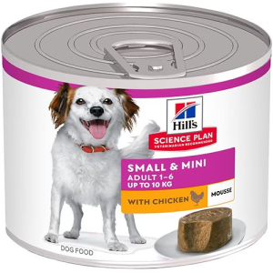 Trova prezzi di hill's science small&mini mousse adult alimento per cani con pollo scatoletta 200g 3148 e compra online
