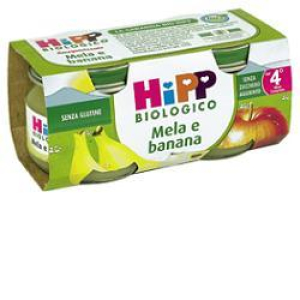 hipp omogeneizzato mela/banana 2x80g bugiardino cod: 980512406 
