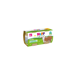 Hipp bio omogeneizzato vitello 2 pezzi da 80 g