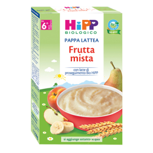 hipp bio pappa lattea frutta mista 250 g bugiardino cod: 920900952 