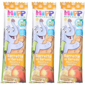 Trova prezzi di hipp biologico barretta ai cereali, mela, biscotto e vaniglia 3x20 g e compra online