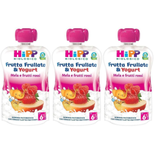 Trova prezzi di hipp biologico frutta frullata e yogurt mela frutti rossi 90 g e compra online