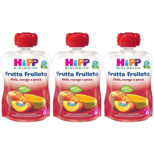 Trova prezzi di hipp biologico frutta frullata mela, mango e pesca 3x90 g e compra online