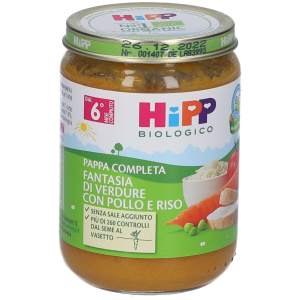 Trova prezzi di hipp biologico pappa completa fantasia di verdure con pollo e riso 4x1 e compra online