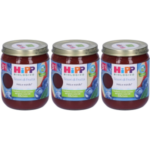 Trova prezzi di hipp biologico tesori di frutta mela e mirtillo purea 3x160 g e compra online