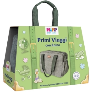 Trova prezzi di Hipp cofanetto primi viaggi latte idratante 350 ml + shampoodelicato 200 ml + salviettine delicate&nutrienti 48 pezzi +bagno delicato 350 ml + zaino hipp e compra online