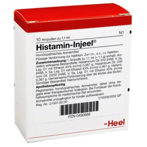 histamin inj 10f 1,1ml heel bugiardino cod: 909470837 