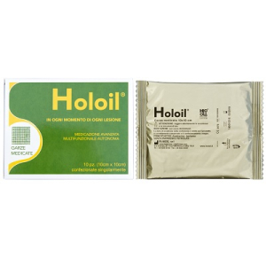 holoil medicazione 10x10cm bugiardino cod: 921234100 