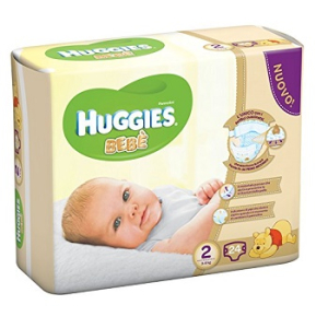 huggies bebe taglia 2 (3-6 kg) 24 pannolini bugiardino cod: 926753904 