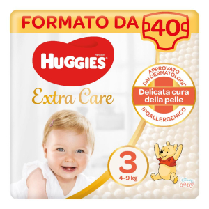 huggies extra care gr 3 40 pezzi bugiardino cod: 980524817 