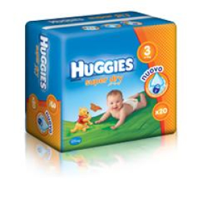 huggies superdry 3 5/9kg 20 pezzi bugiardino cod: 924038464 