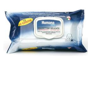 humana baby salviette delicate 64x2 bugiardino cod: 939920245 