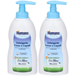 Trova prezzi di humana babycare detergente corpo e capelli 2x300 ml sapone liquido e compra online