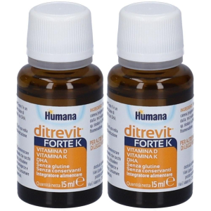 Trova prezzi di humana ditrevit forte k soluzione orale 2x15 ml orale e compra online