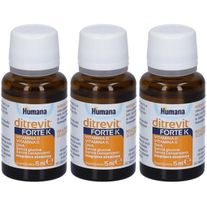 Trova prezzi di humana ditrevit forte k soluzione orale 3x15 ml orale e compra online
