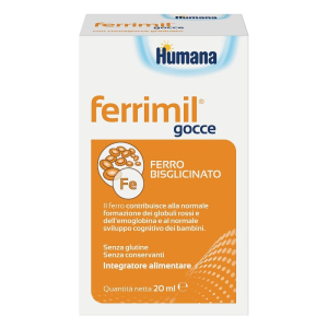 Humana ferrimil integratore a base di ferro per bambini gocce orali 20ml