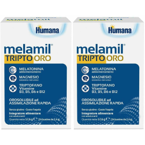Trova prezzi di humana melamil® tripto oro set da 2 2x57,6 g bustina e compra online