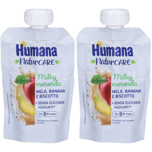 Trova prezzi di humana milkymerenda mela, banana e biscotto set da 2 2x100 g latte e compra online
