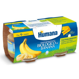 humana omogeneizzato banana bio 2x100g bugiardino cod: 935877035 