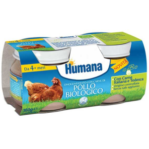 humana omogeneizzato pollo bio 2x80g bugiardino cod: 941979698 